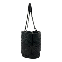 Chanel Wild stitch  Tote Bag Blue in Linen, Silver hardware_4