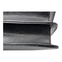 Gucci Interlocking G Crossbody Bag Black in Calfskin, Gold hardware_6
