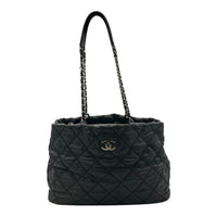 Chanel Wild stitch  Tote Bag Blue in Linen, Silver hardware_1