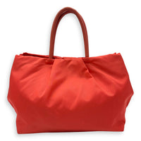 Prada Bow Salmon Top Handle Bag in Nylon, Gold hardware_2