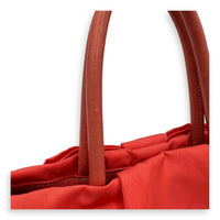 Prada Bow Salmon Top Handle Bag in Nylon, Gold hardware_8