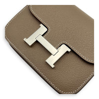 Constance Slim Compact Brown in Epsom, Palladium hardware