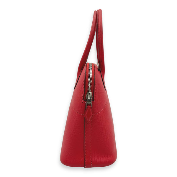 Bolide Red in Epsom, Silver hardware