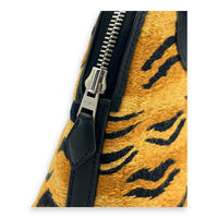 Tiger Bolide 27 Brown Top Handle Bag in Embroidered/Swift, Palladium hardware