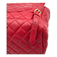 Urban Spirit Backpack Red in Lambskin, Gold hardware