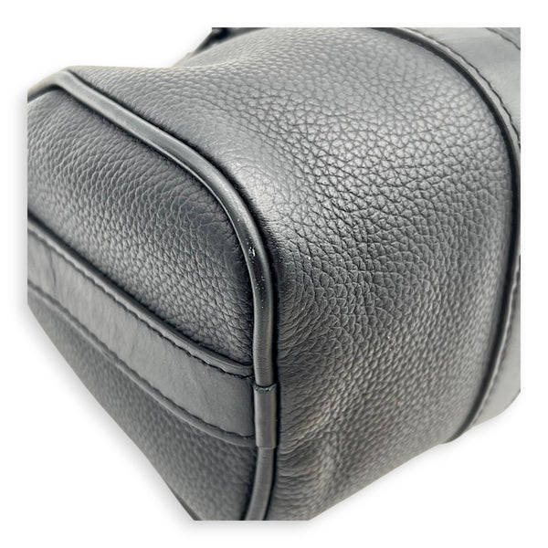 Keepall Top Handle Bag XS Black in Calfskin, black hardware