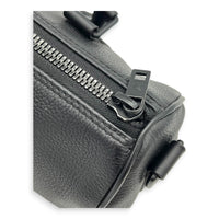 Keepall Top Handle Bag XS Black in Calfskin, black hardware