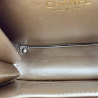 CC Seasonal Camera Shoulder Bag Black in Patent Leather, Gold hardware