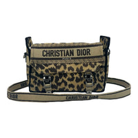Diorcamp Shoulder Bag Beige in Canvas, Silver hardware