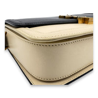 Solferino Crossbody Bag Black in Calfskin, Gold hardware