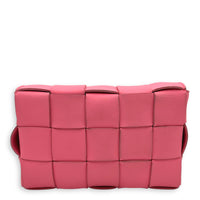 Cassette Crossbody Bag Pink in Calfskin, Silver hardware