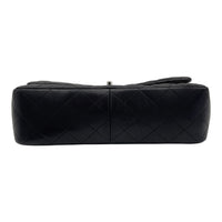 Classic Shoulder Bag Jumbo Silver in Lambskin, Silver hardware