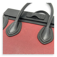 Luggage Crossbody Bag Nano Red in Calfskin, Gold hardware
