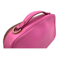 Utility Shoulder Bag Pink in Calfskin, Gold hardware