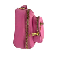 Utility Shoulder Bag Pink in Calfskin, Gold hardware