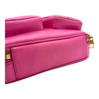 Utility Shoulder Bag Pink in Calfskin, Gold hardware