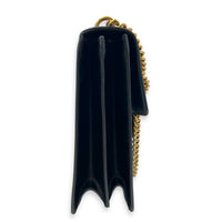GG Marmont Shoulder Bag Black in Calfskin, Gold hardware
