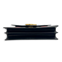 GG Marmont Shoulder Bag Black in Calfskin, Gold hardware