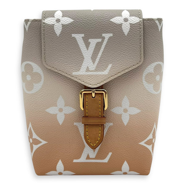 By The Pool Tiny Backpack Multi-colour in Monogram Coated Canvas, Gold hardware
