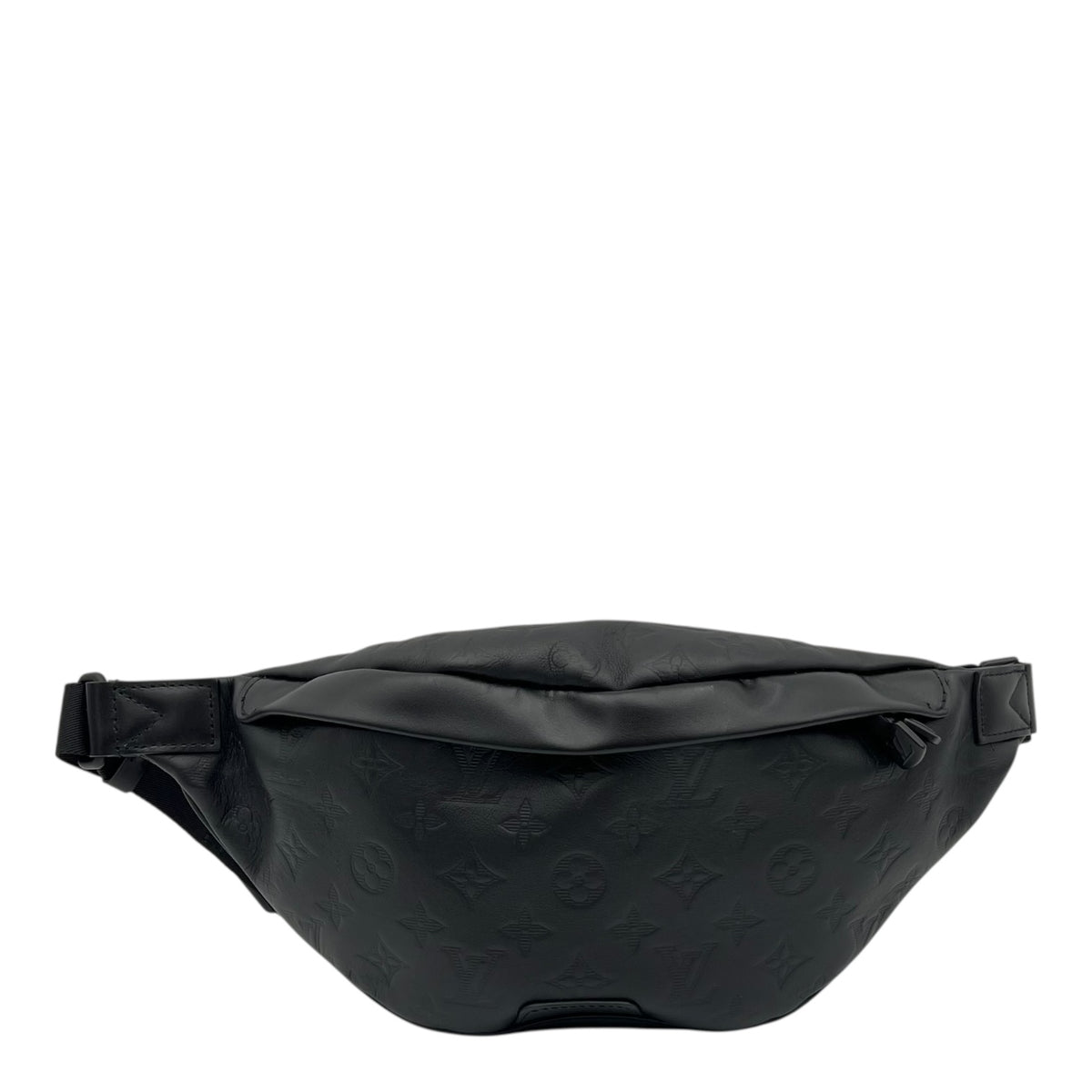Discovery Bumbag Shadow Belt Bag Black in Calfskin, Black hardware