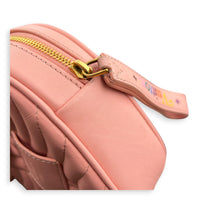 New Wave Love Lock Shoulder Bag Pink in Calfskin, Gold hardware