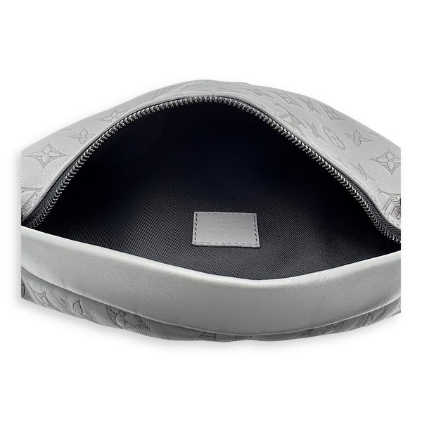 BumBag Belt Bag Grey in Monogram Shadow, Black hardware