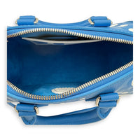 Speedy Bandouliere Top Handle Bag x Yayoi Kusama in Empreinte Leather, Silver hardware