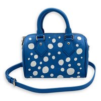 Speedy Bandouliere Top Handle Bag x Yayoi Kusama in Empreinte Leather, Silver hardware
