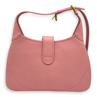 Aphrodite Shoulder Bag Pink in Goat Leather, Gold hardware