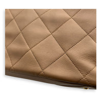 CC Tote Bag Beige in Calfskin, Gold hardware