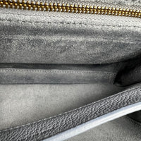 16 Shoulder Bag Blue in Calfskin, Gold hardware