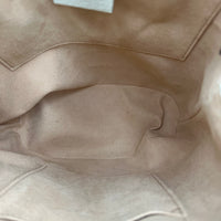 Ophidia Bucket Bag White in Deerskin, Gold hardware