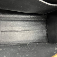Cabas Top Handle Bag Black in Calfskin, Gold hardware