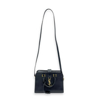 Cabas Top Handle Bag Black in Calfskin, Gold hardware