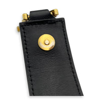 Cabas Top Handle Bag Black in Calfskin, Gold hardware