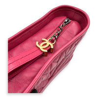 Gabrielle Small Pink Shoulder Bag in Calfskin, Mixed hardware