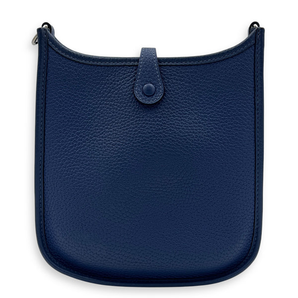 Evelyne Blue in Clemence, Silver hardware