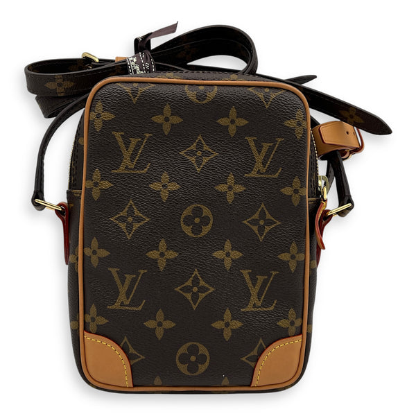 Game On Paname Set Brown Crossbody Bag in Monogram Coated Canvas, Gold hardware