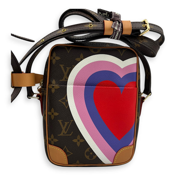 Game On Paname Set Brown Crossbody Bag in Monogram Coated Canvas, Gold hardware