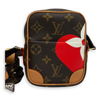Game On Paname Set Brown Crossbody Bag in Monogram Coated Canvas, Gold hardware