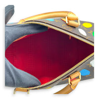 Speedy Bandouliere 25 Brown Top Handle Bag in Monogram Coated Canvas, Gold hardware
