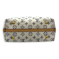 Carryall Shoulder Bag PM White in Canvas, Gold hardware