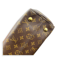 Venus Top Handle Bag Brown in Monogram Coated Canvas, Gold hardware