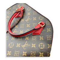 Alma Top Handle Bag B'N'B Brown in Monogram Coated Canvas, Gold hardware