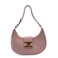 Ava Triomphe Shoulder Bag Pink in Calfskin, Gold hardware