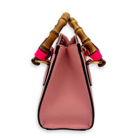 Diana Top Handle Bag Pink in Calfskin, Gold hardware