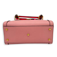 Diana Top Handle Bag Pink in Calfskin, Gold hardware