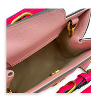 Diana Top Handle Bag Pink in Calfskin, Gold hardware