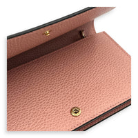 GG Wallet On Chain Pink in Calfskin, Gold hardware