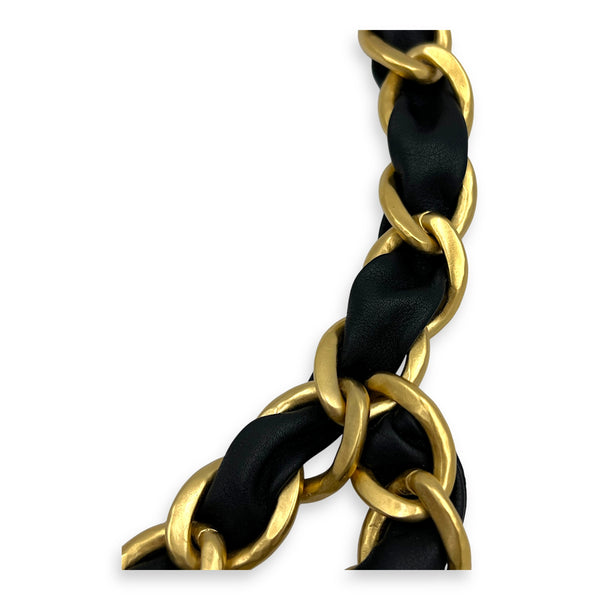 Black Belt in Lambskin, Gold hardware